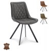 Židle Jagger Microleder Bull Graphite 66 Leg Black (Color Graphite 66)