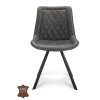 Židle Jagger Microleder Bull Graphite 66 Leg Black (Color Graphite 66)