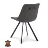 Židle Jagger Microleder Bull Graphite 66 Leg Black (Color Graphite 66)