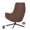 Křeslo Vancouver Microleder Bull Liver 10 Poot Zwart 360° Draaibaar (Color Liver 10)