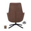 Křeslo Vancouver Microleder Bull Liver 10 Poot Zwart 360° Draaibaar (Color Liver 10)