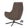 Křeslo Vancouver Microleder Bull Liver 10 Poot Zwart 360° Draaibaar (Color Liver 10)