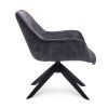 Křeslo Vegas Stof Adore  Anthracite 67 Leg Black (Color Anthracite 67)