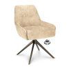 Židle Bowie 360 Microleder Bull Brown 15 Leg Bronze 360° Return-system (Color Brown 15)