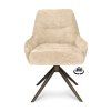 Židle Bowie 360 Microleder Bull Brown 15 Leg Bronze 360° Return-system (Color Brown 15)