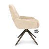 Židle Bowie 360 Microleder Bull Brown 15 Leg Bronze 360° Return-system (Color Brown 15)