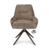 Židle Bowie 360 Microleder Bull Brown 15 Leg Bronze 360° Return-system (Color Brown 15)