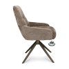Židle Bowie 360 Microleder Bull Brown 15 Leg Bronze 360° Return-system (Color Brown 15)