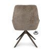 Židle Bowie 360 Microleder Bull Brown 15 Leg Bronze 360° Return-system (Color Brown 15)