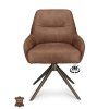 Židle Bowie 360 Microleder Bull Brown 15 Leg Bronze 360° Return-system (Color Brown 15)