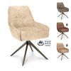 Židle Bowie 360 Microleder Bull Brown 15 Leg Bronze 360° Return-system (Color Brown 15)