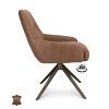 Židle Bowie 360 Microleder Bull Brown 15 Leg Bronze 360° Return-system (Color Brown 15)