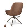 Židle Bowie 360 Microleder Bull Brown 15 Leg Bronze 360° Return-system (Color Brown 15)