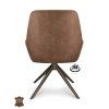 Židle Bowie 360 Microleder Bull Brown 15 Leg Bronze 360° Return-system (Color Brown 15)