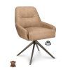 Židle Bowie 360 Microleder Bull Brown 15 Leg Bronze 360° Return-system (Color Brown 15)