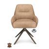 Židle Bowie 360 Microleder Bull Brown 15 Leg Bronze 360° Return-system (Color Brown 15)
