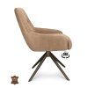 Židle Bowie 360 Microleder Bull Brown 15 Leg Bronze 360° Return-system (Color Brown 15)