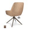 Židle Bowie 360 Microleder Bull Brown 15 Leg Bronze 360° Return-system (Color Brown 15)