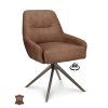 Židle Bowie 360 Microleder Bull Brown 15 Leg Bronze 360° Return-system (Color Brown 15)