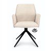 Židle s područkami Harley Stof Mito Natural 01 Spinpoot Zwart 360° Draaibaar (Color Natural 01)