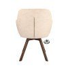 Židle s područkami Viborg Stof Leo 26 Sand Leg Oak Dark Brown 180° Return-system (Color 26 Sand)