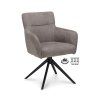 Židle s područkami Maeve Stof Cowboy 104 Grey Leg Black 360° Return-system (Color 104 Grey)