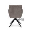 Židle s područkami Maeve Stof Cowboy 104 Grey Leg Black 360° Return-system (Color 104 Grey)
