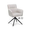 Židle s područkami Maeve Stof Cowboy 104 Grey Leg Black 360° Return-system (Color 104 Grey)