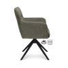 Židle s područkami Maeve Stof Cowboy 104 Grey Leg Black 360° Return-system (Color 104 Grey)