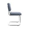 Židle Brave Stof Bloq  Darkblue 48 chrome frame (Color Darkblue 48)
