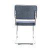 Židle Brave Stof Bloq  Darkblue 48 chrome frame (Color Darkblue 48)