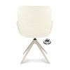 Židle s područkami Lano Stof Mose Natural 90 Leg Smoked Cream 360° Return-system (Color Natural 90)