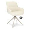 Židle s područkami Lano Stof Mose Natural 90 Leg Smoked Cream 360° Return-system (Color Natural 90)