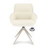 Židle s područkami Lano Stof Mose Natural 90 Leg Smoked Cream 360° Return-system (Color Natural 90)
