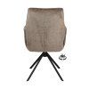 Židle s područkami Onyx  Stof Lodge Linen 110 Leg Black 360° Return-system (Color Linen 110)