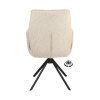 Židle s područkami Onyx  Stof Lodge Linen 110 Leg Black 360° Return-system (Color Linen 110)