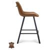 Barová židle Blake ZH 65 Microleder Bull Graphite 66 Leg Black (Color Graphite 66)