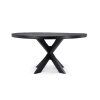 Stůl Vision Black Rond 150 (potenset 85x85) Wood Black Spider Leg Black (Color Black)