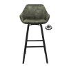 Barová židle s područkami Royal - ZH 80 Stof Oasis Shell 196 Leg Black (Color Shell 196)