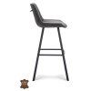 Barová židle Jagger ZH 80 Microleder Bull Camel 09 Leg Black (Color Camel 09)