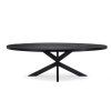 Stůl Vision Black Ovaal 240 (potenset 150x85) Wood Black Spider Leg Black (Color Black)