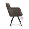 Židle s područkami Kane Stof Cowboy 104 Grey Leg Black (Color 104 Grey)
