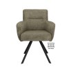 Židle s područkami Kane Stof Cowboy 104 Grey Leg Black (Color 104 Grey)