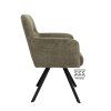 Židle s područkami Kane Stof Cowboy 104 Grey Leg Black (Color 104 Grey)