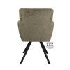 Židle s područkami Kane Stof Cowboy 104 Grey Leg Black (Color 104 Grey)
